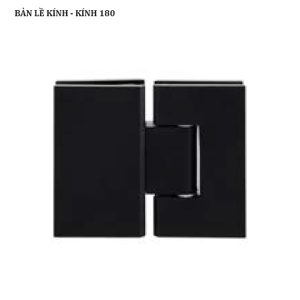 Bản lề kính - kính 180 Hafele màu đen 00.513-1